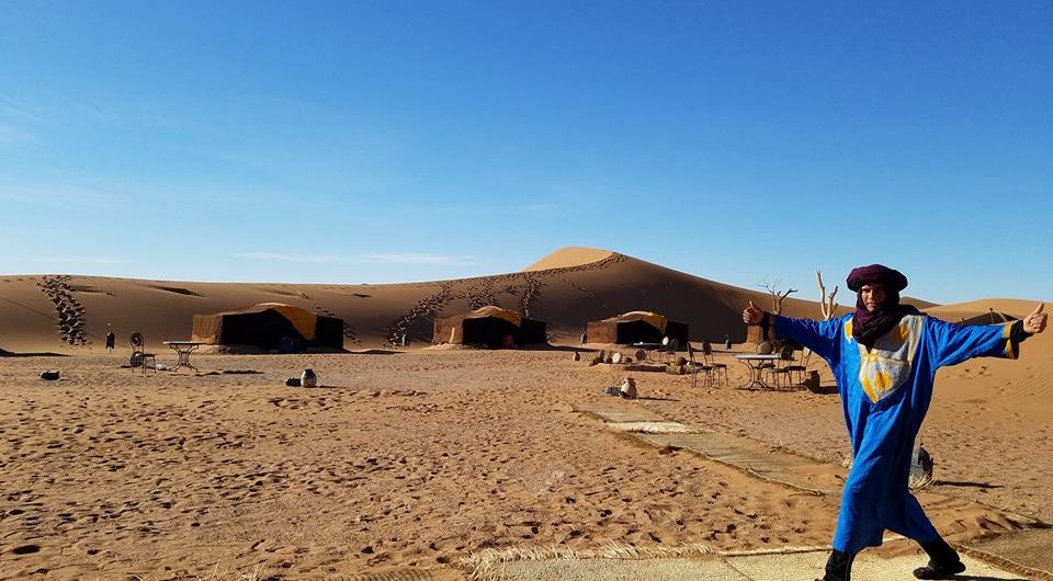 Stay at the desert Camp giving off an impression of calm and serenity